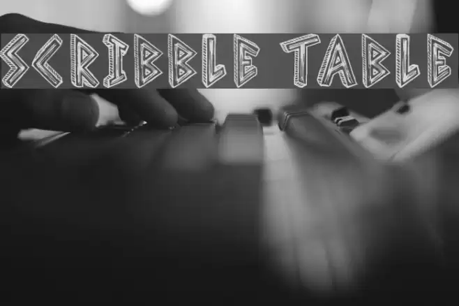 Scribble Table Font examples
