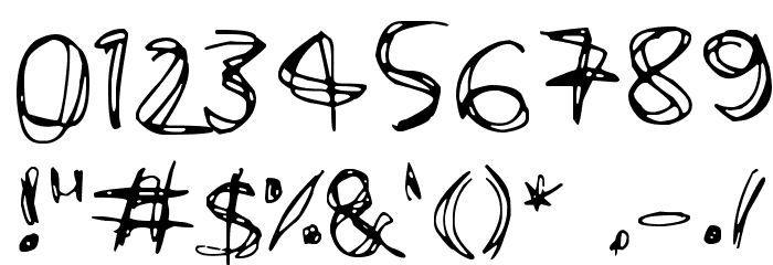 Scribble Wire Font OTHER CHARS