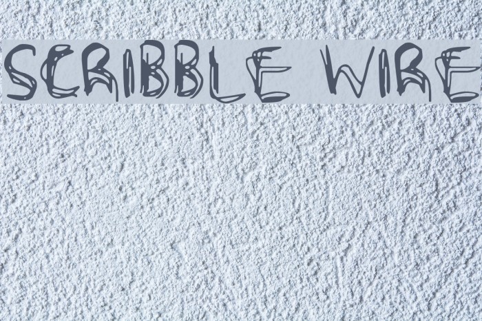 Scribble Wire Font examples