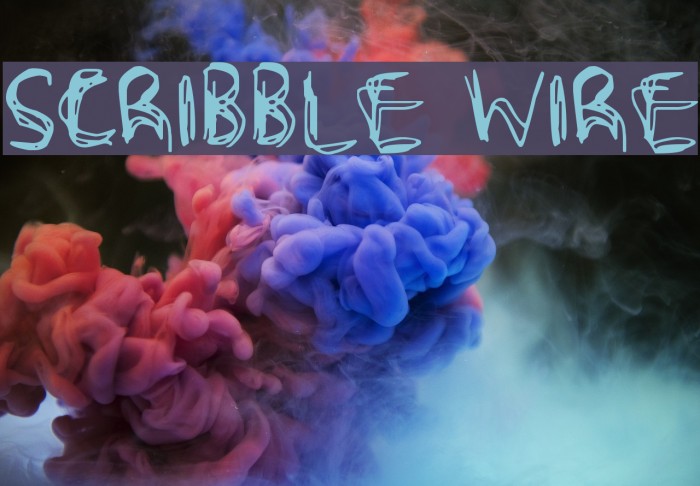 Scribble Wire Font examples