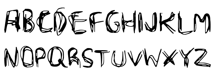 Scribble Wire Font LOWERCASE