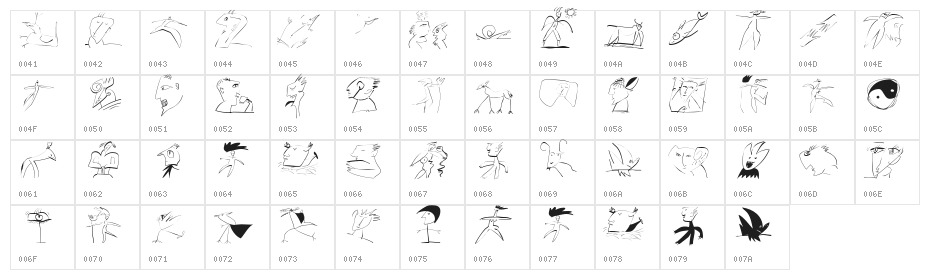 ScribbleABit Character Map