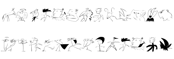 ScribbleABit Font LOWERCASE