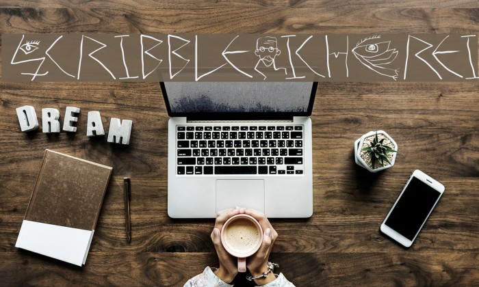 ScribbleDichFrei Font examples