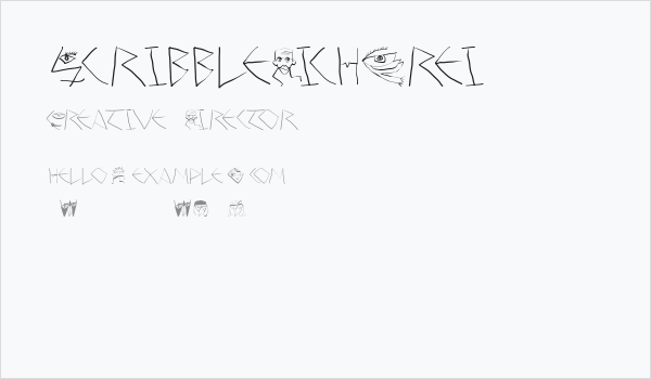 ScribbleDichFrei Business Card