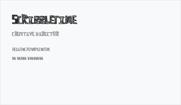 ScribbleTime Business Card