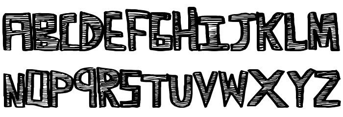 ScribbleTime Font LOWERCASE