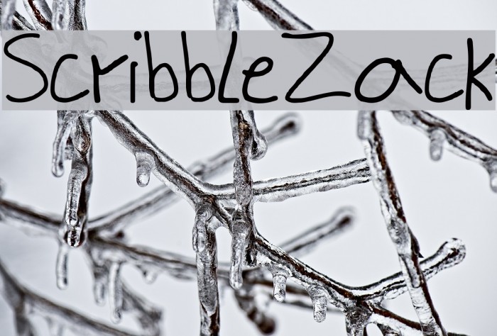 ScribbleZack Font examples