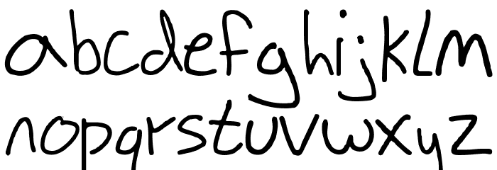 ScribbleZack Font LOWERCASE