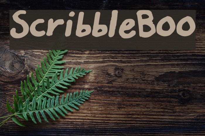 Scribble_Boo Font examples