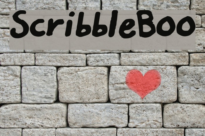 Scribble_Boo Font examples