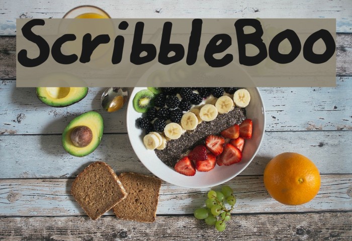 Scribble_Boo Font examples
