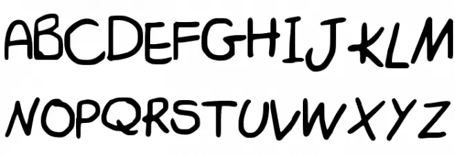 Scribble_Hand Polices MAJUSCULES