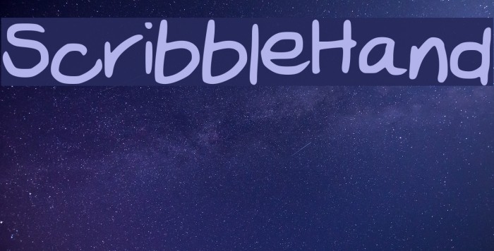 Scribble_Hand Font examples