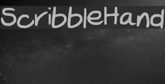 Scribble_Hand Font examples