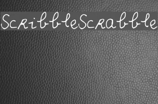Scribble_Scrabble Font examples