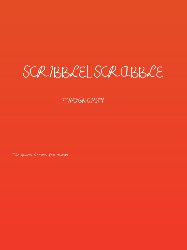 Scribble_Scrabble Poster