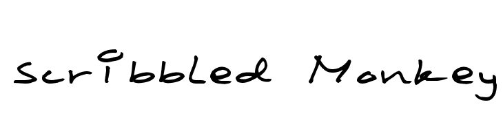 Scribbled Monkey  Скачать бесплатные шрифты