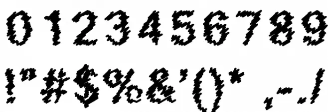 Scribbled Regular Font OTHER CHARS
