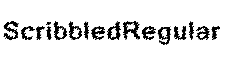Scribbled Regular Schriftart