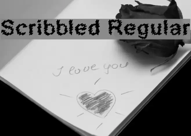 Scribbled Regular Font examples