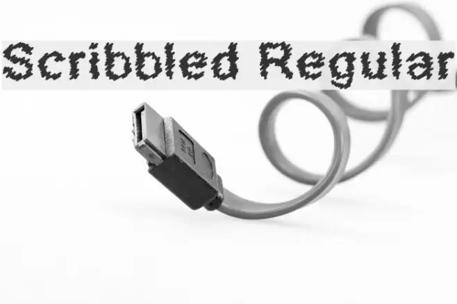 Scribbled Regular Font examples