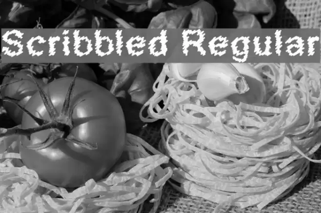 Scribbled Regular Font examples