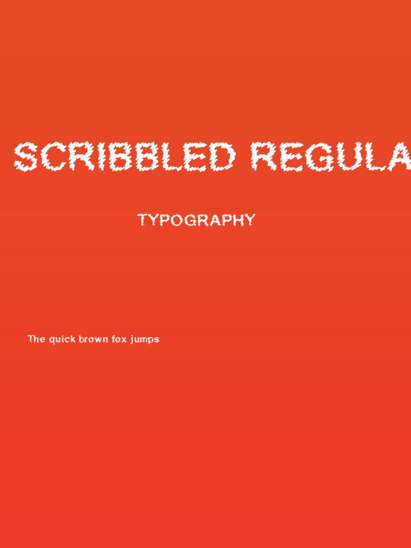 Scribbled Regular Poster