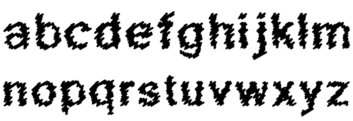 Scribbled Regular Font LOWERCASE