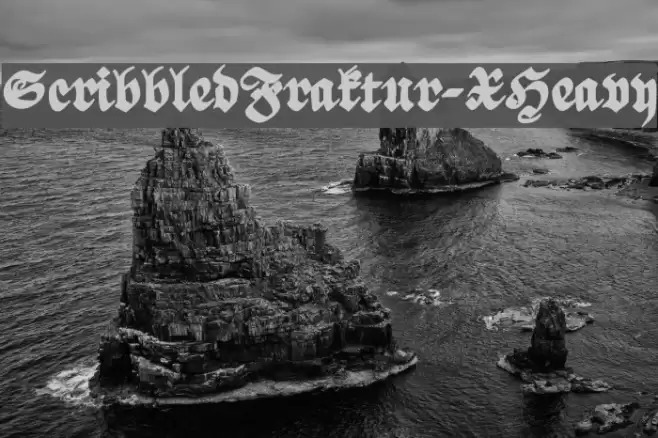 ScribbledFraktur-XHeavy Font examples