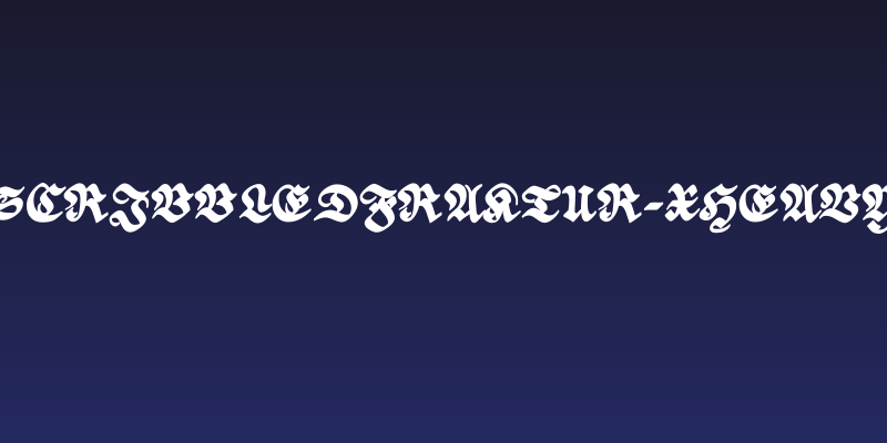 ScribbledFraktur-XHeavy Social Header