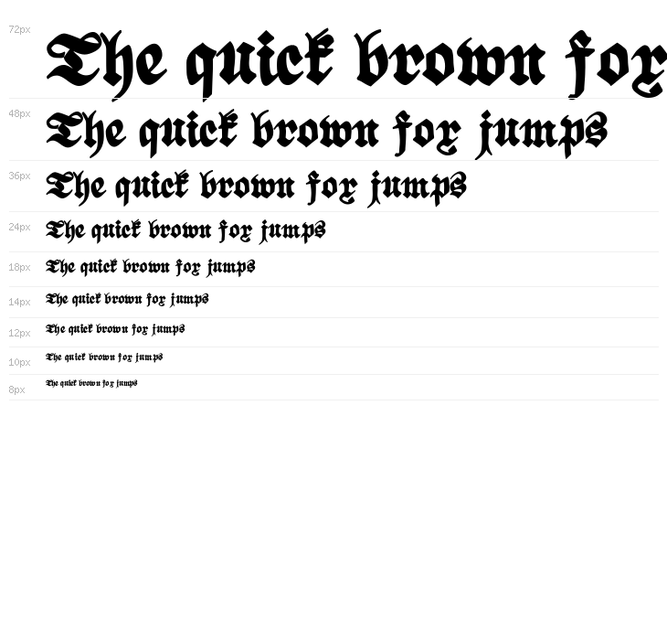 ScribbledFraktur-XHeavy Waterfall