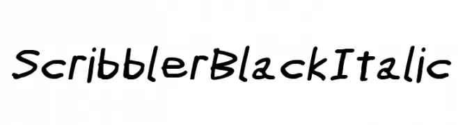 Scribbler Black Italic  baixar fontes gratis