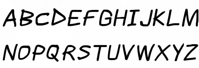 Scribbler Black Italic Шрифта ВЕРХНИЙ