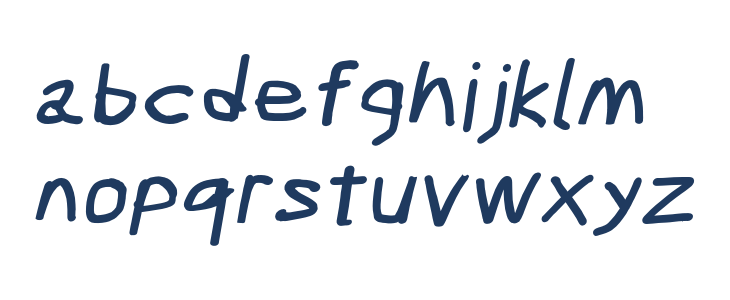 Scribbler Black Italic Lowercase