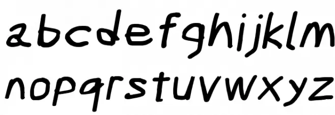 Scribbler Black Italic Fuentes MINÚSCULAS
