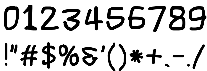 Scribbler Black Font OTHER CHARS