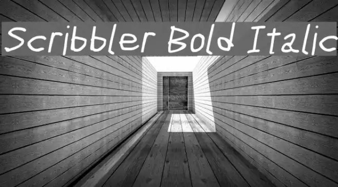 Scribbler Bold Italic examples