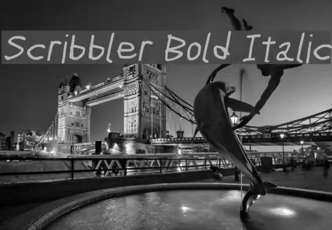 Scribbler Bold Italic examples
