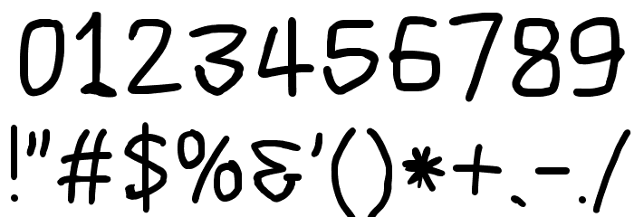 Scribbler Bold Font OTHER CHARS
