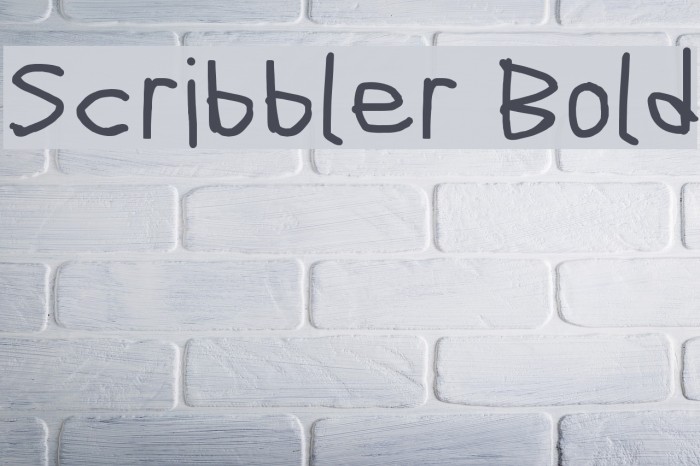 Scribbler Bold Font examples
