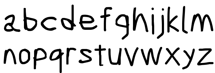 Scribbler Bold Font LOWERCASE