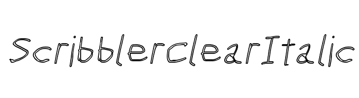 Scribbler Clear Italic  baixar fontes gratis