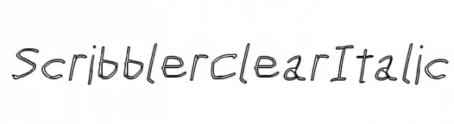 Scribbler Clear Italic  baixar fontes gratis