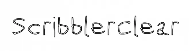 Scribbler Clear  Fuentes Gratis Descargar