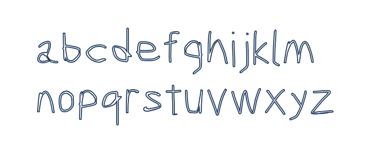 Scribbler Clear Lowercase