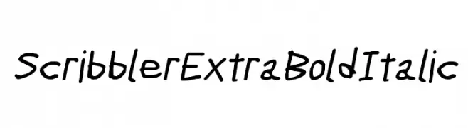 Scribbler ExtraBold Italic  baixar fontes gratis
