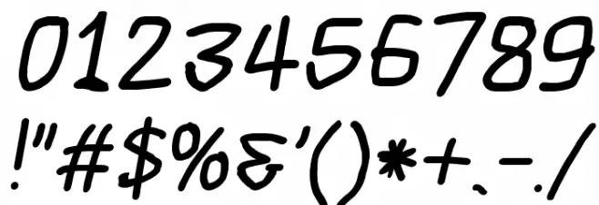 Scribbler ExtraBold Italic Font OTHER CHARS