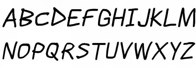 Scribbler ExtraBold Italic Fonte MAIÚSCULAS
