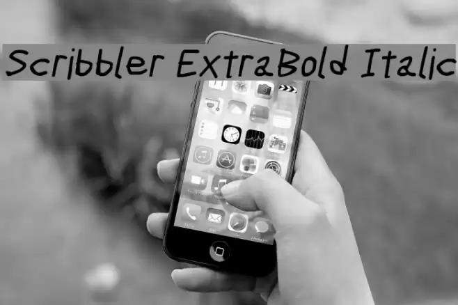 Scribbler ExtraBold Italic Font examples